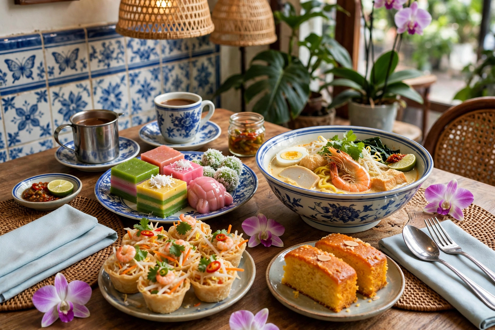 Bibik Violet Cafe Singapore Bibik Violet Peranakan cafe interior