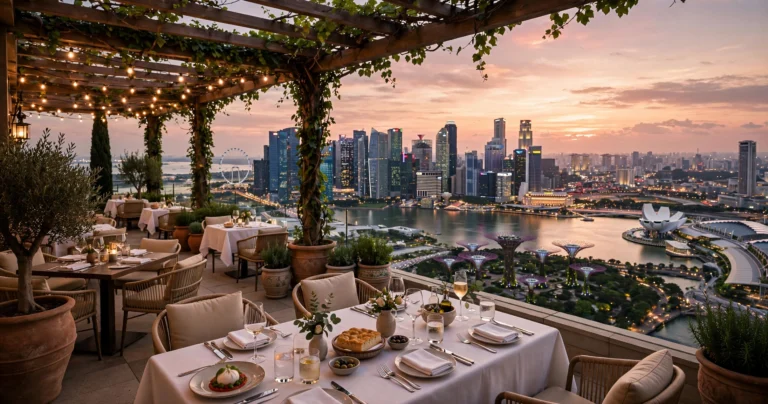 LAVO Italian restaurant rooftop bar Singapore skyline