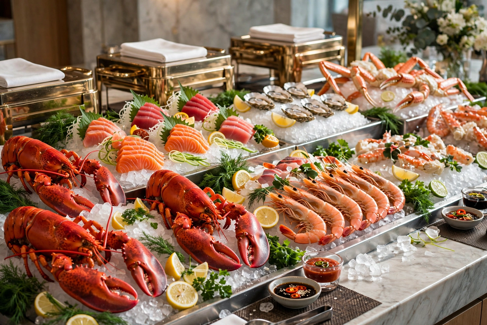 The Line seafood buffet