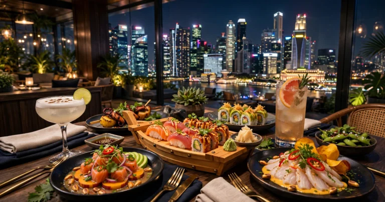 SUSHISAMBA Singapore menu skyline dining prices