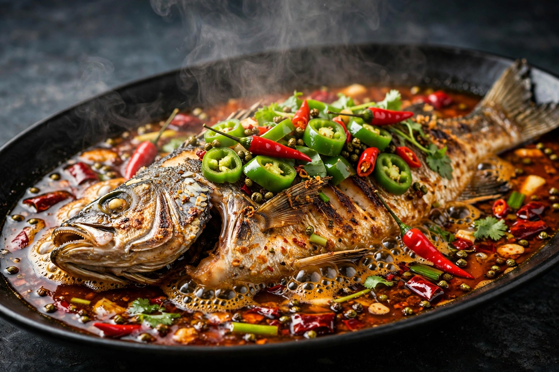 Tanyu grilled fish green pepper