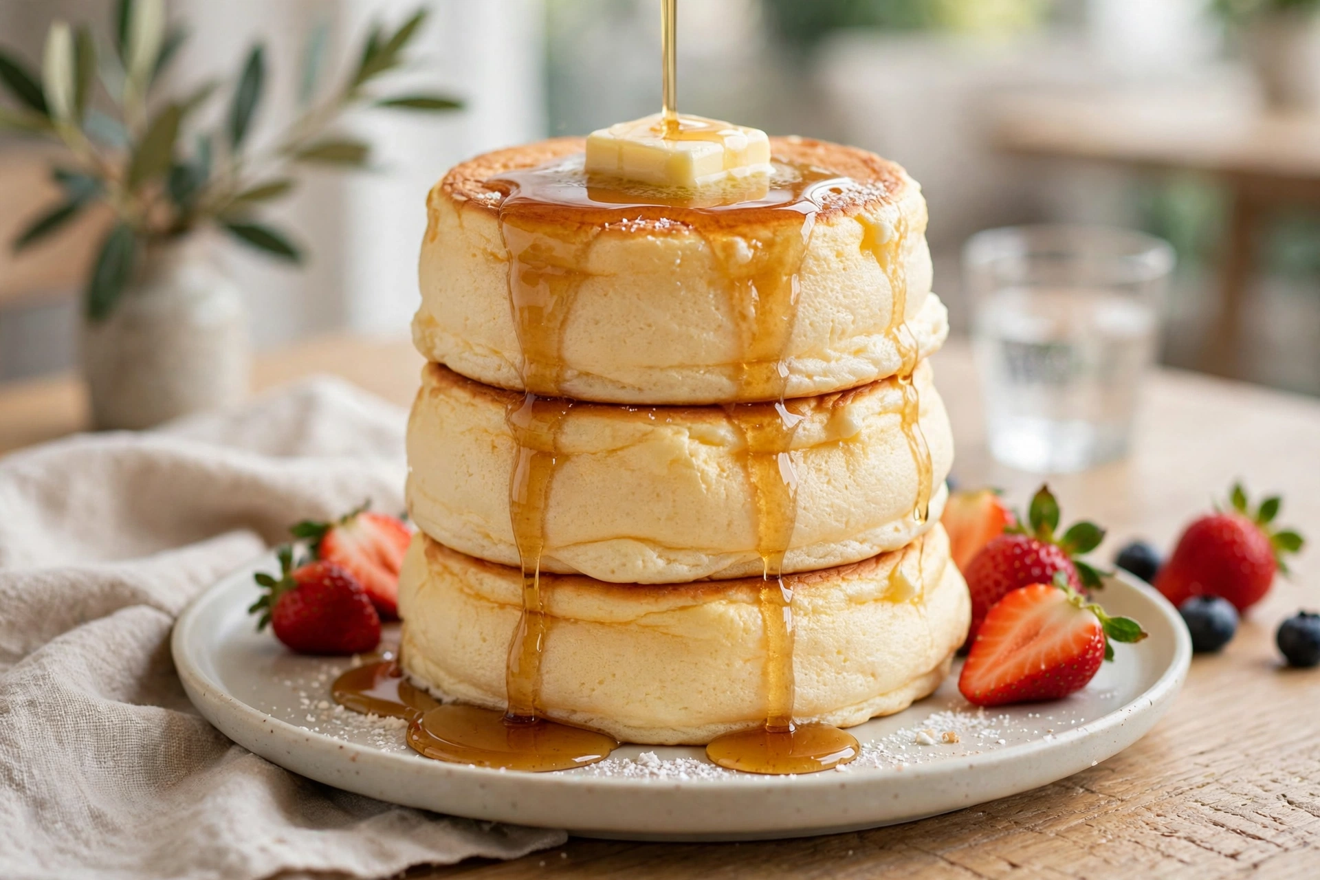 Beth hotcakes with jam