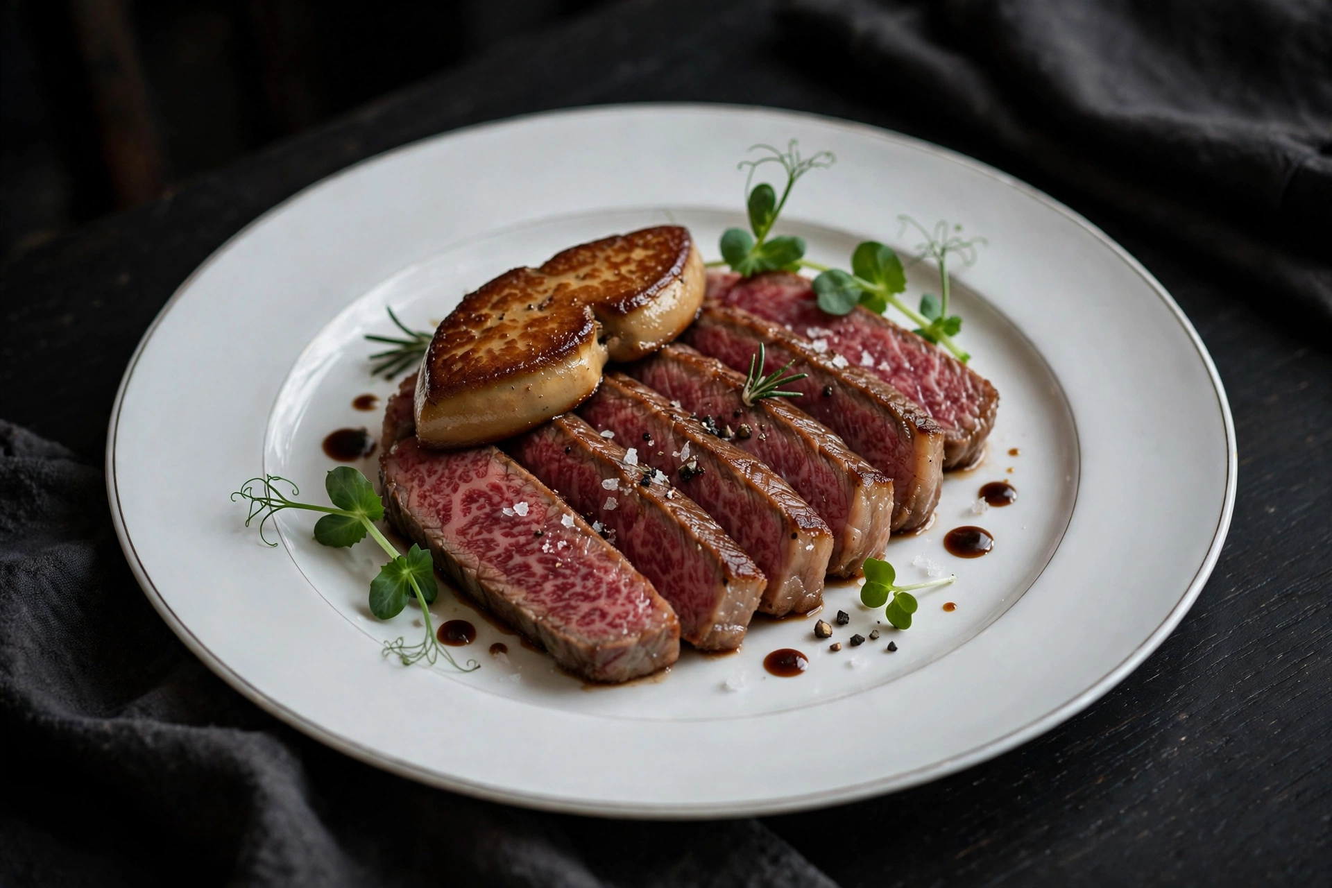 The White Label wagyu dinner